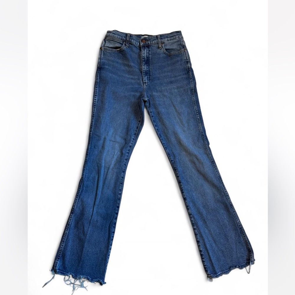 Wrangler Women's Flare Jeans in Deep Blue